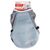 Manteau rafraîchissant Flamingo Cooling Coat Frozen, taille 35 cm, tissu filet gris et bleu clair, texte visible : Keeps your dog cool. Pour chien, emballage avec illustration de chien.